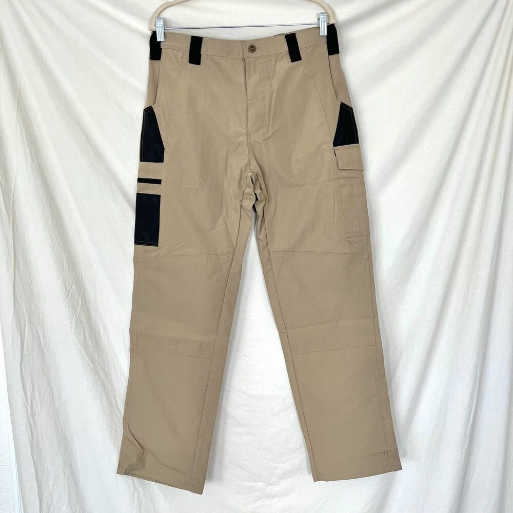 Men Tactical Cargo Pants Elastic Multi-Pocket Streetwear Bottom Outdoor Casual L